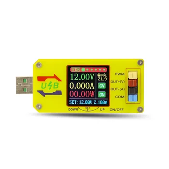 1,44 Дюймовый ЖК-дисплей 15 Вт Вольтметр Амперметр Кулонометр ШИМ Генератор XY-UDTA CNC USB Повышающий Напряжение Модуль Питания