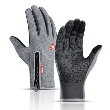 2023 новые уличные осенне-зимние спортивные мужские перчатки с бархатным сенсорным экраном и теплыми лыжными перчатками для езды на велосипеде