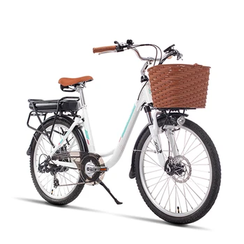 24-дюймовый городской электрический велосипед princess с рамой, съемная литиевая батарея, 400 Вт, вспомогательный электрический велосипед city ebike