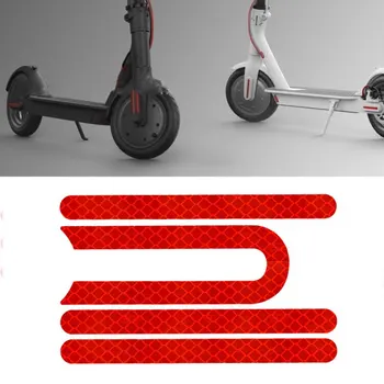 4шт Pro Крышка шины переднего заднего колеса Защитная оболочка Светоотражающая наклейка для Xiaomi Mijia M365 Запчасти для электрического скутера, скейтборда