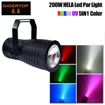 Gigertop High Power Stage 200W Led Spot Par Light Хороший Эффект Омывателя Стен Сценическое Фоновое Освещение RGBW УФ Фиолетовый Смешивание Цветов