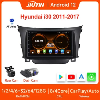 JIUYIN 9-дюймовый Мультимедийный Плеер Для Hyundai i30 2din Автомобильный Радиоприемник Стерео Android Auto Apple Беспроводной Экран Carplay с Рамкой