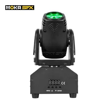 MOKA SFX 10W Mini Beam Moving Head Lights Светодиодный движущийся головной луч для освещения сцены DJ Party