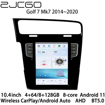 ZJCGO Автомобильный Мультимедийный Плеер Стерео GPS Радио Навигация NAVI Android 11 10,4 Дюймовый Экран для Volkswagen VW Golf 7 Mk7 2014 ~ 2020