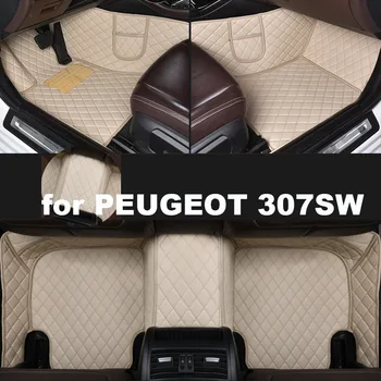 Автомобильные коврики Autohome для PEUGEOT 307SW 2004-2013 годов выпуска Модернизированная версия Аксессуары для ног Coche Ковры