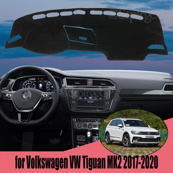 Автомобильный стайлинг Замшевый коврик для приборной панели на заказ Коврик для приборной панели Ковер для Volkswagen VW Tiguan MK2 2017-2020