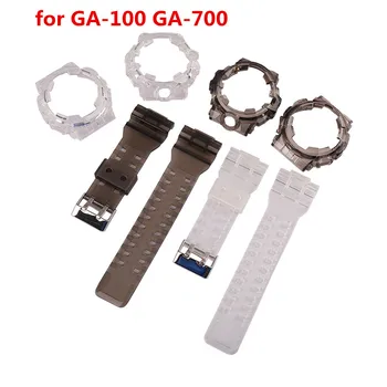 Аксессуары для часов CASIO GA 700 GAX GLS GA GD100 110 120 140 серии унисекс с прозрачным ремешком из смолы