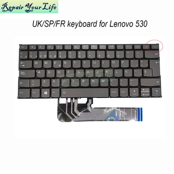 Великобритания Французский AZERTY Испанский клавиатуры с подсветкой для Lenovo Yoga 530-14 530-14IKB 530-14ARR C640-13IML Flex 6-14ARR 14IKB SN20N04591