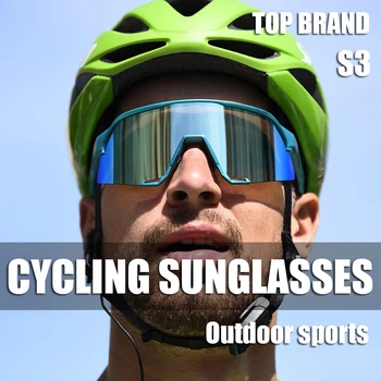 Велосипедные солнцезащитные очки S3, Поляризованные Велосипедные Очки, Очки для шоссейного горного скоростного велосипеда, Очки Для Мужчин И Женщин, Спортивные солнцезащитные очки на открытом воздухе