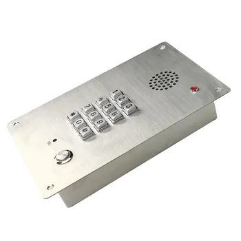 водонепроницаемая коробка из нержавеющей стали для подключения SIP-телефона на открытом воздухе с цифровой клавиатурой