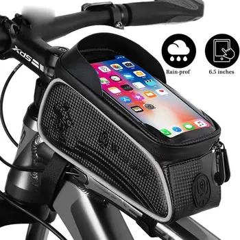 Держатель для мобильного телефона, Велосипедная сумка для телефона, сумка для велосипедной рамы, Чехол для экрана телефона, Велосипедная сумка, Велосипедная сумка для мобильного телефона