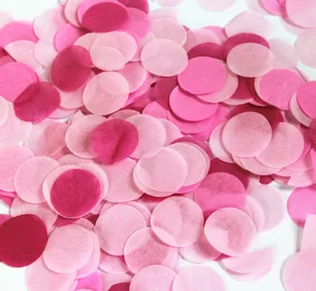 Детский душ для мальчиков и девочек, пол, свадебное украшение из конфетти, 2,5 см, биоразлагаемая синяя розовая круговая салфетка