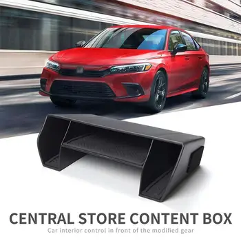 Для Honda Civic 11Th 2022 Коробка для Подлокотников Центральной Консоли Коробка Для Модификации ABS Органайзер Для Хранения Аксессуаров Интерьера Лоток