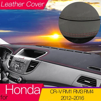 для Honda CR-V CR V CRV 2012-2016 Противоскользящий Кожаный Коврик для приборной панели, накладка для Защиты приборной панели, Аксессуары для ковров