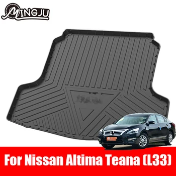 Для Nissan Altima Teana L33 С 2013 по 2018 год Прочные Ковры в багажнике, Моющийся коврик для хранения в багажнике, Откидывающаяся подушка для заднего ящика, Простой монтаж