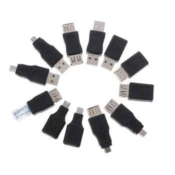 Конвертер адаптера F3KE USB 2.0 A для мужчин и женщин Mini Micro Female