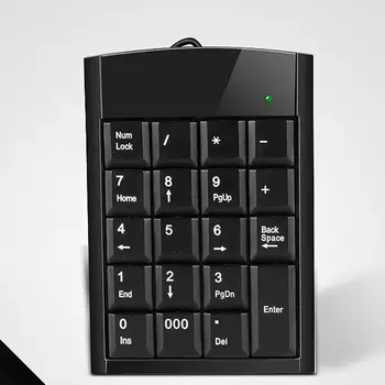 Мини-цифровая клавиатура, 19 клавиш, стильный многофункциональный минималистичный дизайн, удобный, компактный, прочный для ПК, планшетов, кассира бухгалтерии