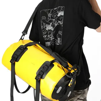 Многофункциональная Водонепроницаемая велосипедная сумка 20Л, полка для Фитнеса, дорожная сумка, сумки через плечо Большой емкости, треккинговые сумки Желтого цвета