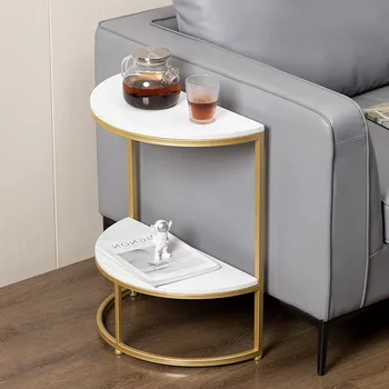 Небольшой Обеденный Журнальный столик в гостиной Скандинавского современного дизайна Мраморный Приставной столик для спальни Диван Salontafel Уличная мебель