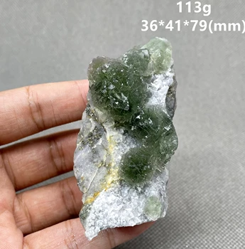 НОВИНКА! 100% Натуральный зеленый ступенчатый образец минерала флюорит, камни и кристаллы, целебный кристалл