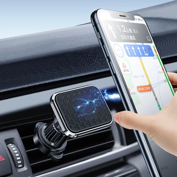 Новые поступления, Универсальное Автомобильное вентиляционное отверстие, крепление для телефона, автоматический магнитный Вращающийся держатель мобильного телефона, Подставки, кронштейн для iPhone Xiaomi Huawei