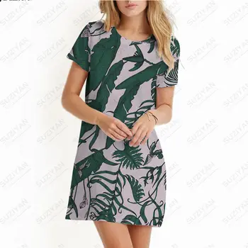 Одежда с 3D принтом, женская футболка с круглым вырезом и короткими рукавами, пуловер, короткая юбка, свободная повседневная юбка в американском стиле ретро