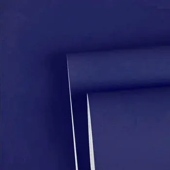 Однотонная декоративная бумага Королевского синего цвета для гостиной, виниловые самоклеящиеся водонепроницаемые обои, Отклеивающаяся наклейка на стену