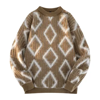 Осенне-зимние новые свитера, мужская и женская трикотажная рубашка с подкладкой, свитер с верхом, пуловеры, зимние теплые свитера
