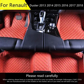 Пользовательские автоматические накладки для ног автомобильный ковер для Renault Duster 2013 2014 2015 2016 2017 2018 Автомобильный специальный коврик для ног