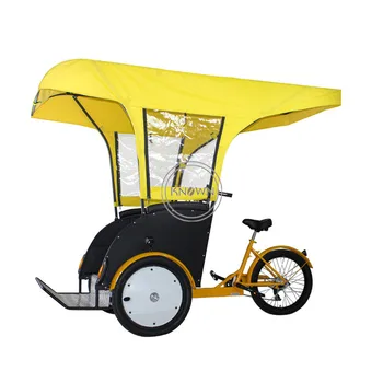 Рикша Европейского стандарта OEM Настроила Трехколесный Велосипед На Заказ, Перевернутый Пилотируемый транспорт, Грузовой Велосипед Многократного использования, Живописное Место, Посвященное