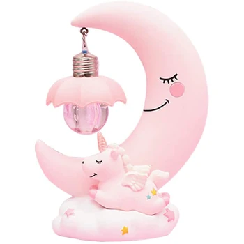 Светодиодный ночник для детей, Мультяшная смоляная Луна, детская лампа, игрушка в подарок для детской комнаты