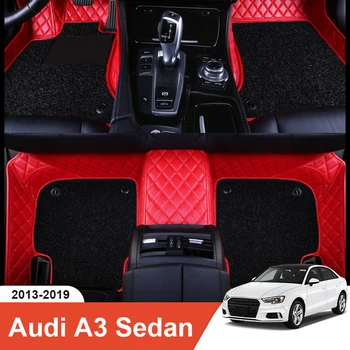 Специально подобранный автомобильный коврик для Audi A3 Седан 2013 Аксессуары для интерьера Экологичный прочный толстый ковер на заказ для левого и правого привода