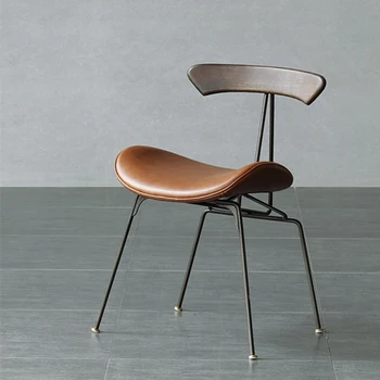 Стул креативного дизайна в Скандинавском стиле, Стул для отдыха в баре, ресторане и кафе, Дизайнерское офисное кресло, Обеденный стул из массива дерева