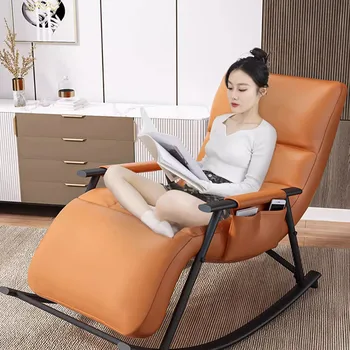 трон современные стулья для гостиной кресла-качалки кресла для отдыха с акцентом для макияжа индивидуальная кожаная мебель poltrona для заднего двора