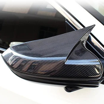 Форма Рога ABS из Углеродного волокна, крышка бокового зеркала заднего вида, колпачки заднего вида Для Honda Для Civic 10th 2016 2017 2018
