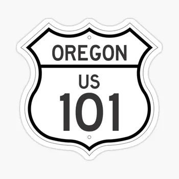 Шоссе 101, Орегон, США, 5 шт., автомобильные наклейки для ноутбука, Бутылки для воды, стены холодильника, Окна гостиной, Фоновые украшения